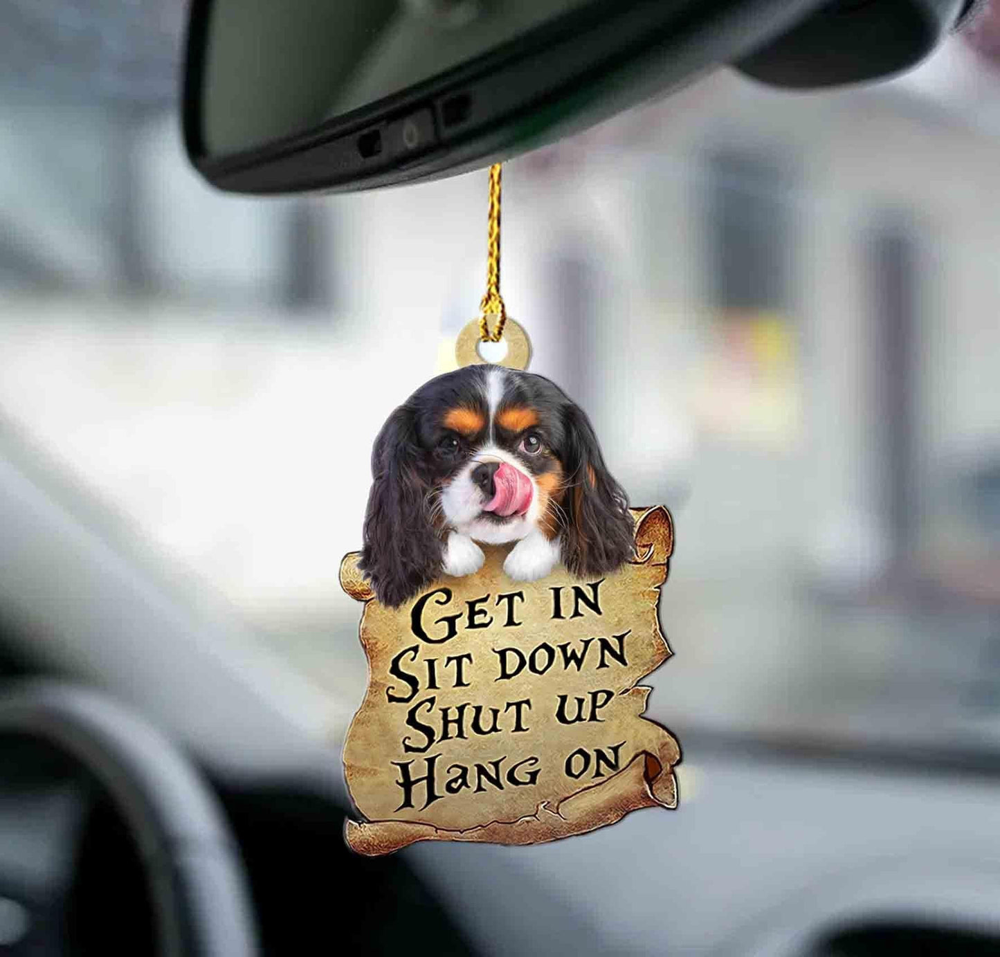 Cavalier King Charles Spaniel Get in Sit down 2 sides Ornament, Happy Christmas Ornament, Christmas Gift, Christmas Decoration