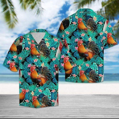 Find Tropical Chicken Hawaiian Aloha Shirts_ Hawaiian Shirt Gift, Christmas Gift