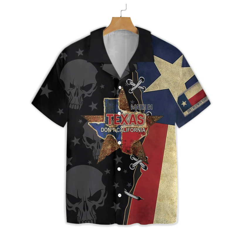 Black Texas Peace Crazy Background Design Hawaiian Shirt,Hawaiian Shirt Gift, Christmas Gift