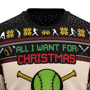 All I Want For Christmas Is More Time For Softball G5115 Ugly Christmas Sweater Christmas Tshirt Hoodie Apparel,Christmas Ugly Sweater,Christmas Gift,Gift Christmas 2022