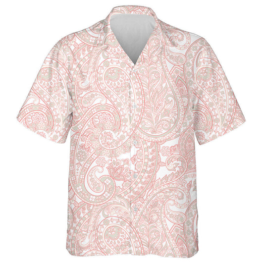 Patrún Vintage Floral Paisley Teicstíle hÁise Cúlra Bándearg Léine Haváís, Bronntanas Léine Haváís, Bronntanas Nollag