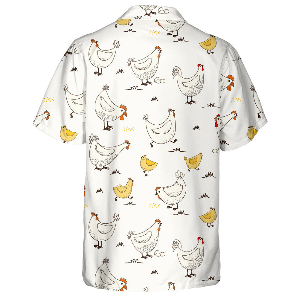 Cearc Greannmhar Agus Sicín Beag Gleoite Le Léine Haváí Uibheacha, Bronntanas Léine Haváís, Bronntanas Nollag