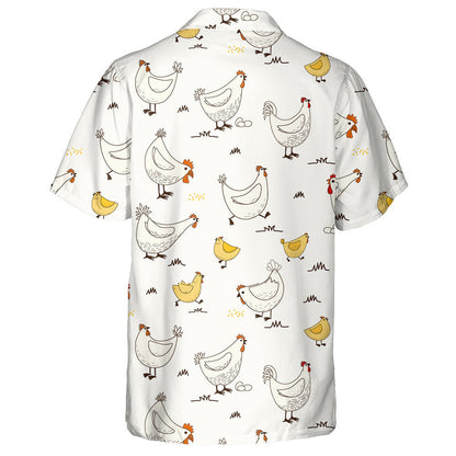 Cearc Greannmhar Agus Sicín Beag Gleoite Le Léine Haváí Uibheacha, Bronntanas Léine Haváís, Bronntanas Nollag