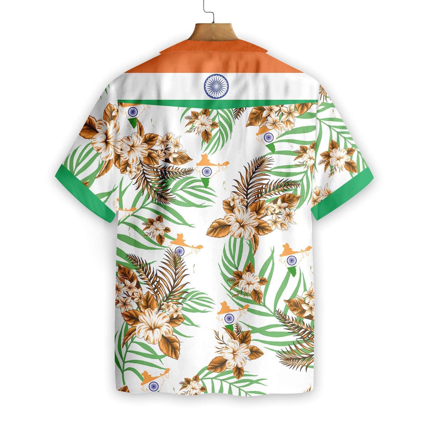 India Proud With White Skin Pattern Hawaiian Shirt, Hawaiian For Gift