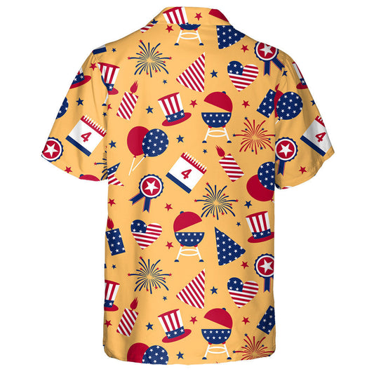 Illustrated To The Day Of Independence Of The USA Hawaiian Shirt, Hawaiian Shirt Gift, Christmas Gift