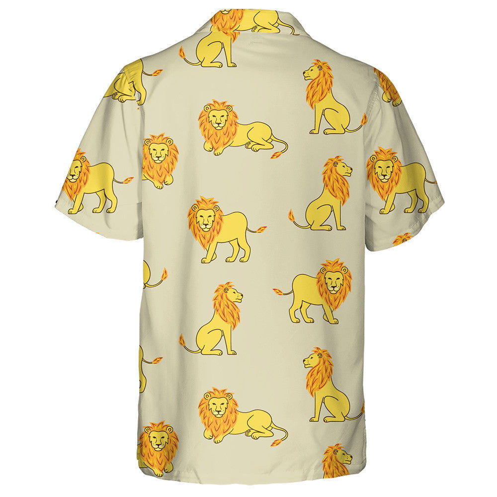 Beautiful Lion In Different Pose Hawaiian Shirt, Hawaiian For Gift