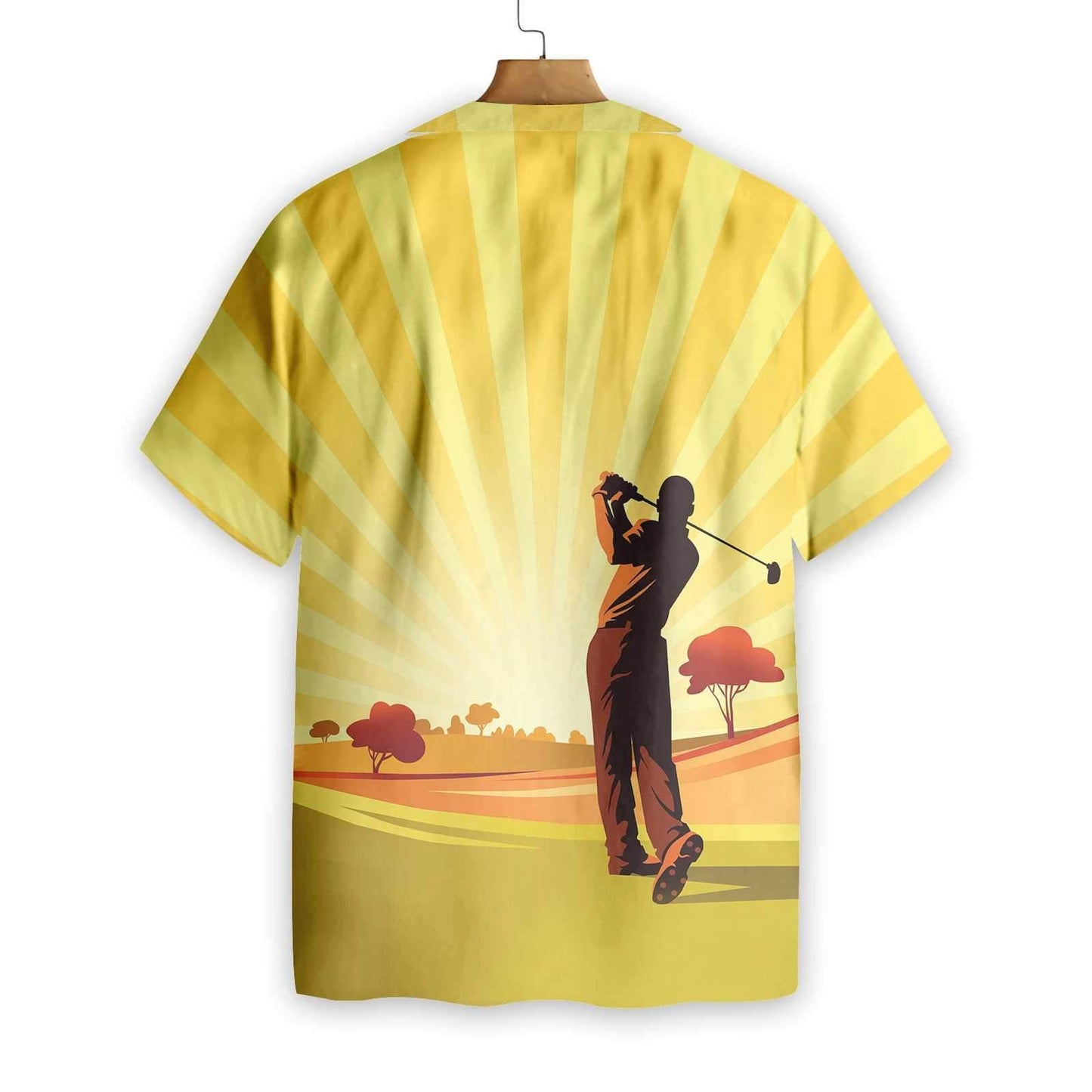 Playing Golf At Dawn Beautiful Design Hawaiian Shirt,Hawaiian Shirt Gift, Christmas Gift