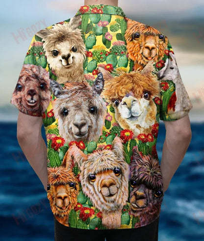 Eachtraíochta Deir Tú Alpaca Mo Mhálaí! Léine Gearr Muinchille Unisex Léinte T Aigéan Haváí Léinte Haváís is Fearr Léinte Haváís do Mhná, Bronntanas Léine Haváíais, Bronntanas Nollag