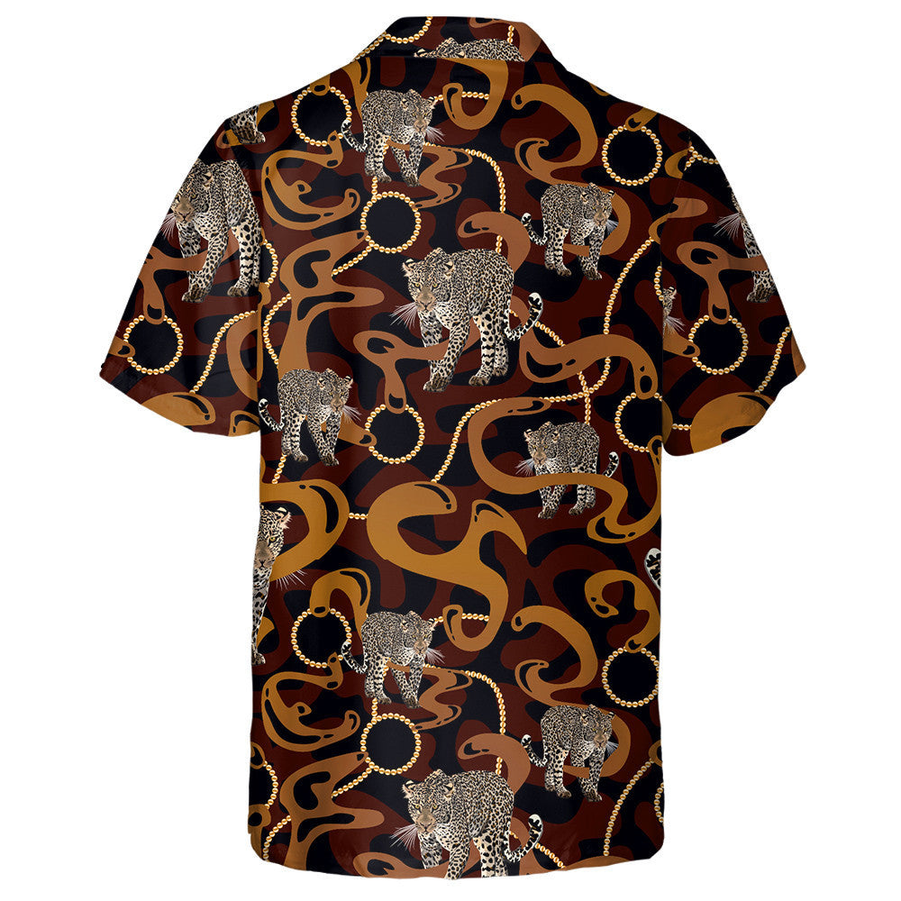 Siúl Liopard Le Gabhálais Óir Slabhraí Léine Haváís, Haváís Le Bronntanas