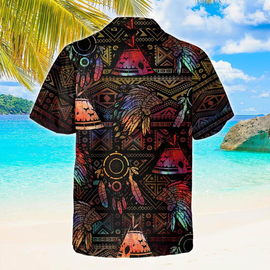Colorful Arrow Native American Culture Design Hawaiian Shirt,Hawaiian Shirt Gift, Christmas Gift