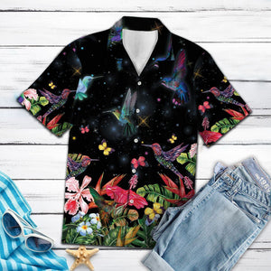 Colorful Hummingbird Fairy Tail Themed Hawaiian Shirt, Hawaiian For Gift