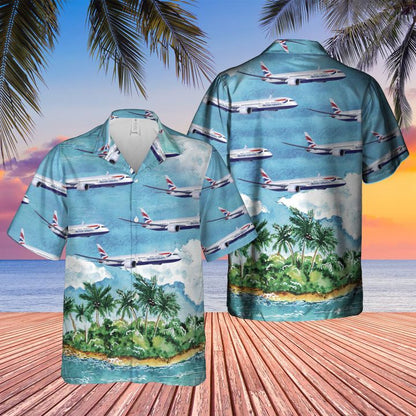 British airways plane hawaiian shirt ,Hawaiian Shirt Gift, Christmas Gift