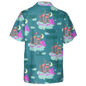 A Castle With A Sleeping Dragon On Cloud Hawaiian Shirt, Hawaiian Shirt Gift, Christmas Gift