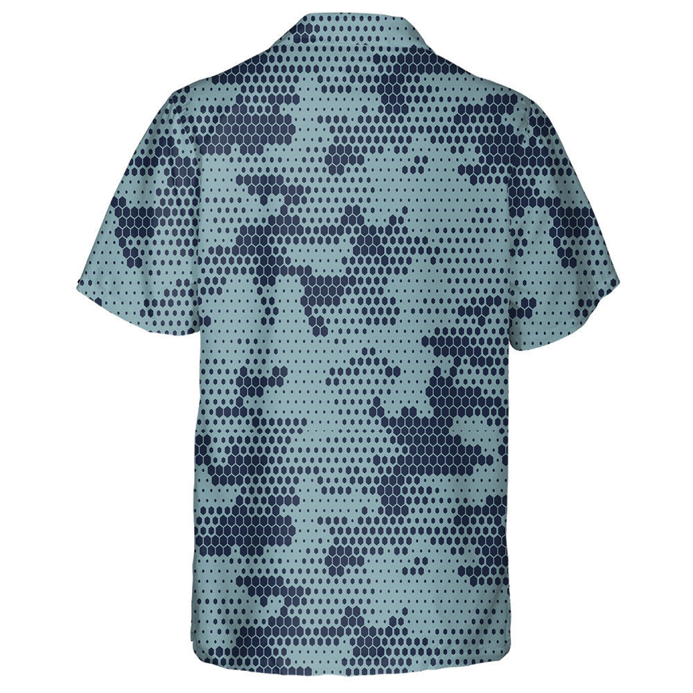 Patrún Camó Gorm Dorcha Heicseagánach Digiteach Léine Haváí, Bronntanas Léine Haváíais, Bronntanas Nollag