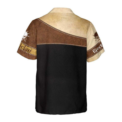 Cool Skull Electrician Gift For Halloween Hawaiian Shirt,,Hawaiian Shirt Gift, Christmas Gift