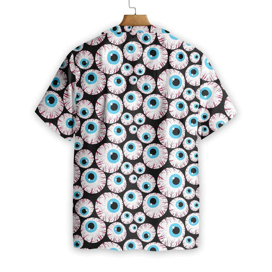 Halloween Creepy Eyeballs Awesome Background Design Hawaiian Shirt,Hawaiian Shirt Gift, Christmas Gift