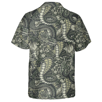 Angry Poisonous Snake Dangerous And Fantasy Dragon Hawaiian Shirt, Hawaiian Shirt Gift, Christmas Gift