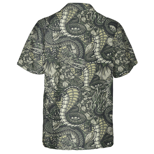 Angry Poisonous Snake Dangerous And Fantasy Dragon Hawaiian Shirt, Hawaiian Shirt Gift, Christmas Gift