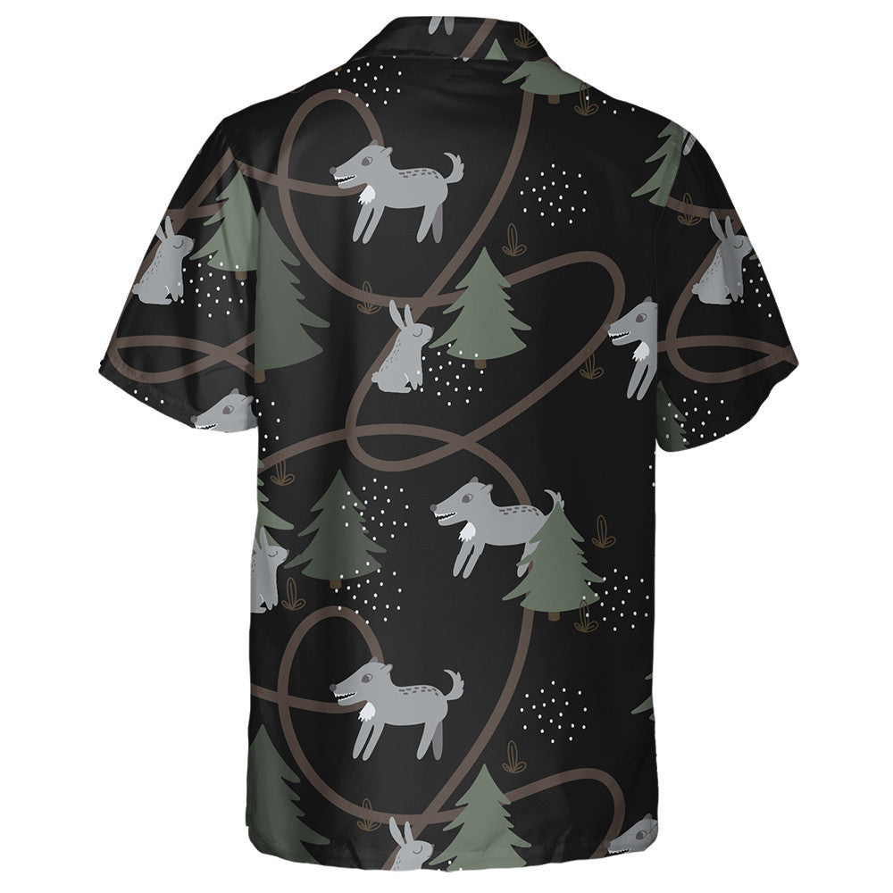 Giorriacha Liath Agus Mac Tíre san Fhoraois Cúlra Dubh Léine Haváí, Bronntanas Léine Haváíais, Bronntanas Nollag