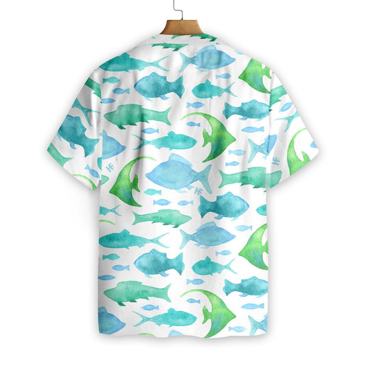 Ocean Fish Pattern V1 Design Hawaiian Shirt,Hawaiian Shirt Gift, Christmas Gift