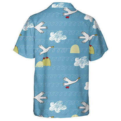 Lachain Fiáine Tonnta Agus Scamaill I Stíl Chartúin Léine Haváís, Bronntanas Léine Haváíais, Bronntanas Nollag