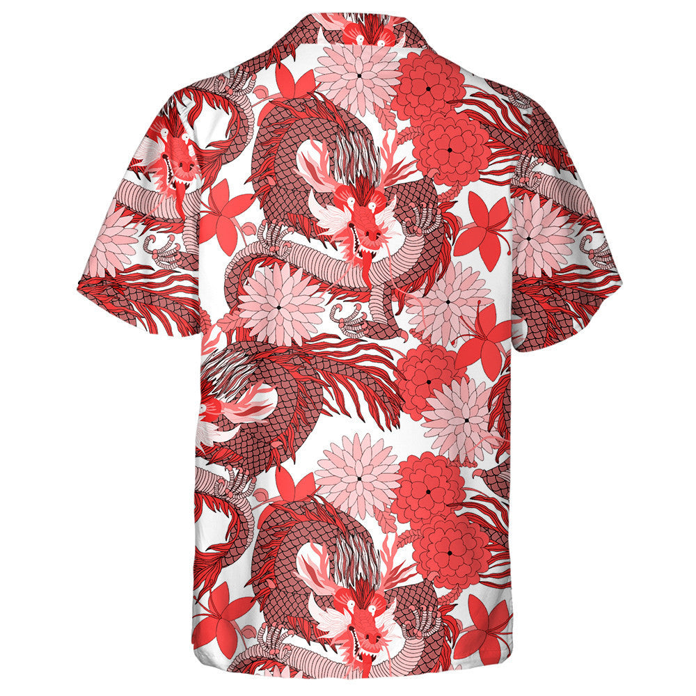 Fan agus Bláthanna Dragon Fantasy Sínis Léine Haváís, Bronntanas Léine Haváise, Bronntanas Nollag