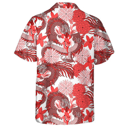 Fan agus Bláthanna Dragon Fantasy Sínis Léine Haváís, Bronntanas Léine Haváise, Bronntanas Nollag