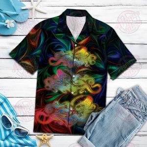 Colorful Octopus Pattern Illusion Style Hawaiian Shirt, Hawaiian For Gift