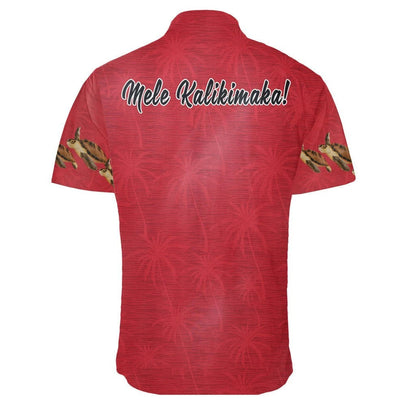 Hawaiian Shirt Christmas Red Theme Monk Seal Lovely, Hawaiian Shirt Gift, Christmas Gift