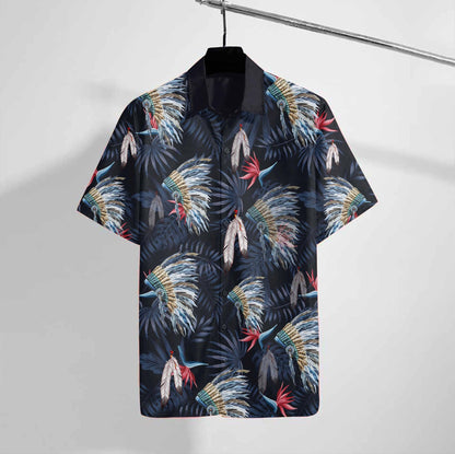 Dark Jungle Dearadh Trópaiceach Dúchasach Léine Haváí, Bronntanas Léine Haváís, Bronntanas Nollag