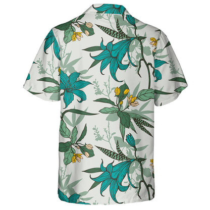 Brainsí Duilleoga Bláthanna Luibheolaíocha Dearadh Líníocht Láimhe Léine Haváís, Bronntanas Léine Haváís, Bronntanas Nollag