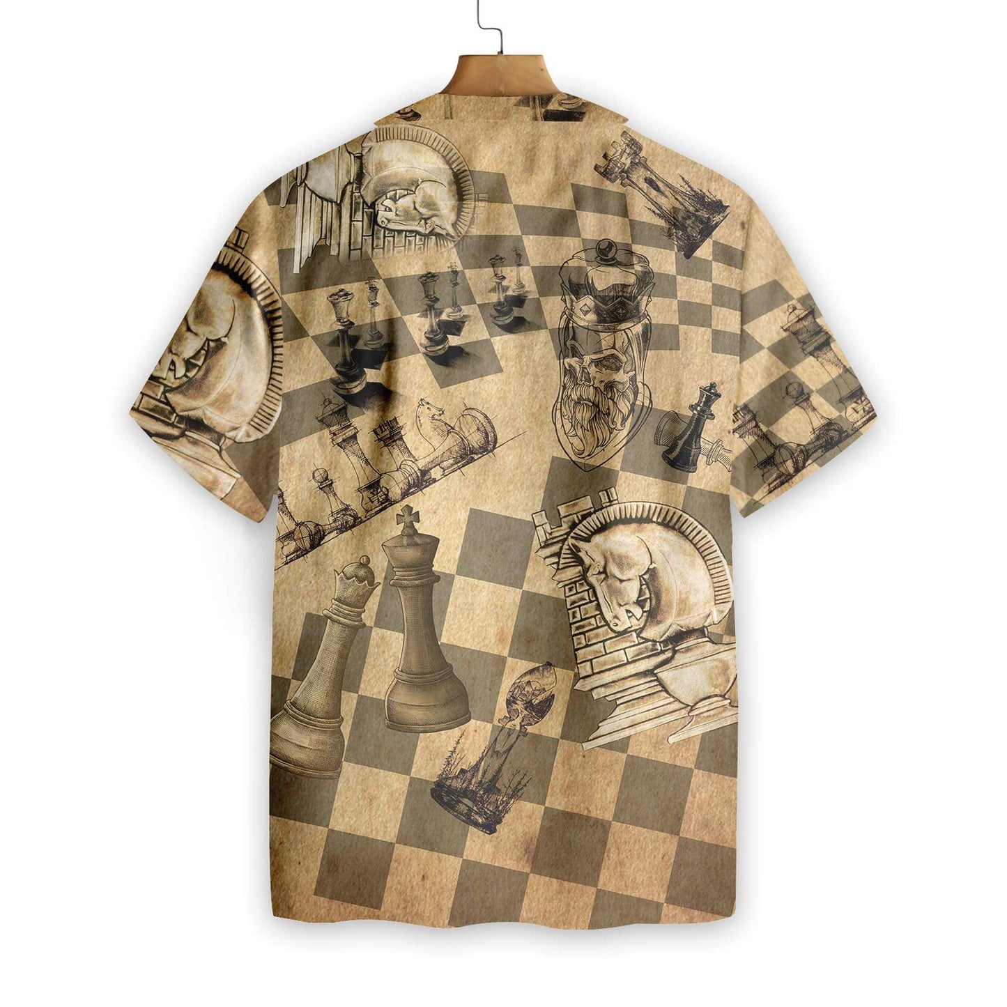 Chessman Pattern Vintage Design Morden Design Hawaiian Shirt, Hawaiian For Gift