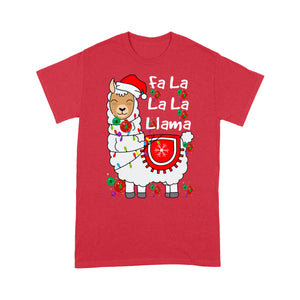 Funny Christmas Outfit For Llama Lovers - Fa La La La Llama  Tee Shirt Gift For Christmas