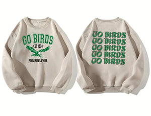Philadelphia Shirt, Go Birds Vintage Eagles Shirt Sweatshirt, Gameday Apparel, Distressed Philadelphia Sweater, phily sweatshirt