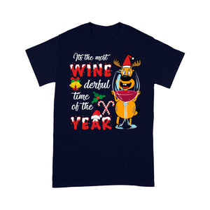 It's The Most Winederful Time Of The Year Wine Christmas  Tee Shirt Gift For Christmas