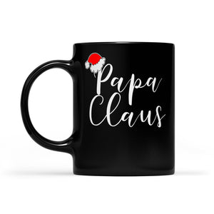 Papa Claus Sweet Christmas Gift  Black Mug Gift For Christmas
