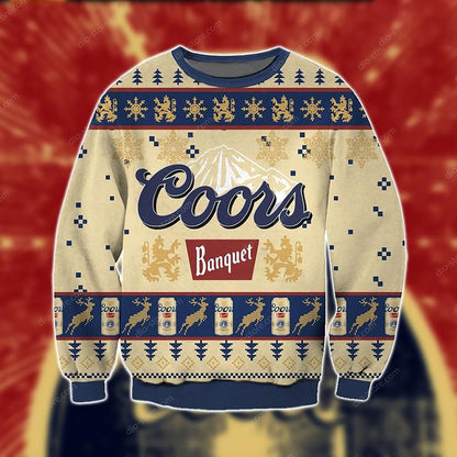 Coors Banquet Ugly Sweater Beer Drinking, Christmas Ugly Sweater, Christmas Gift, Gift Christmas 2024
