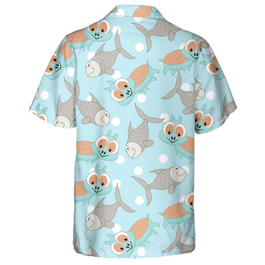 Turtle And Green Leaves Monstera Word Baby Hawaiian Shirt, Hawaiian Shirt Gift, Christmas Gift