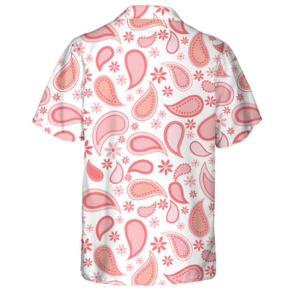 Paisley Álainn Agus Bláthanna Beaga I nDearadh Bándearg Léine Haváís, Bronntanas Léine Haváíais, Bronntanas Nollag