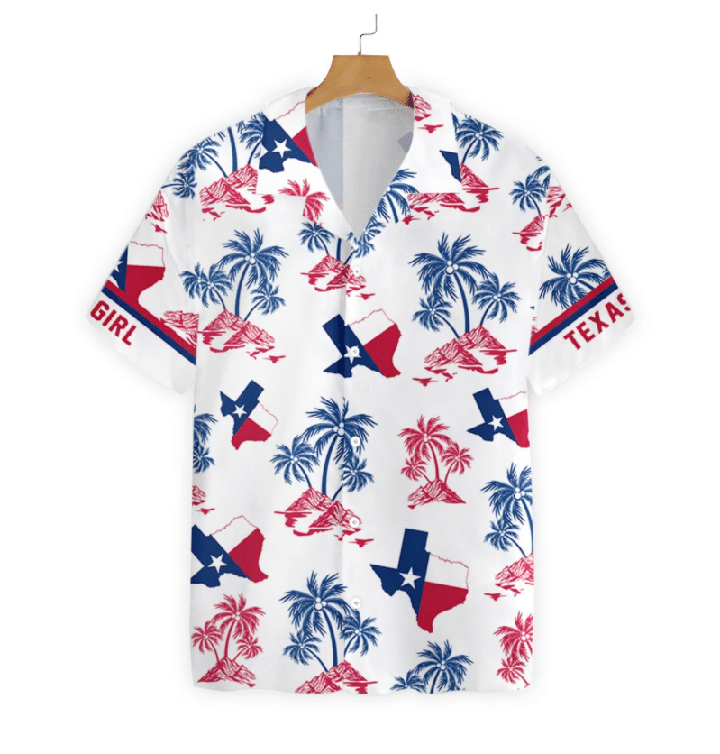 Copy of Texas Proud Blue Artistic Background Design Hawaiian Shirt,Hawaiian Shirt Gift, Christmas Gift