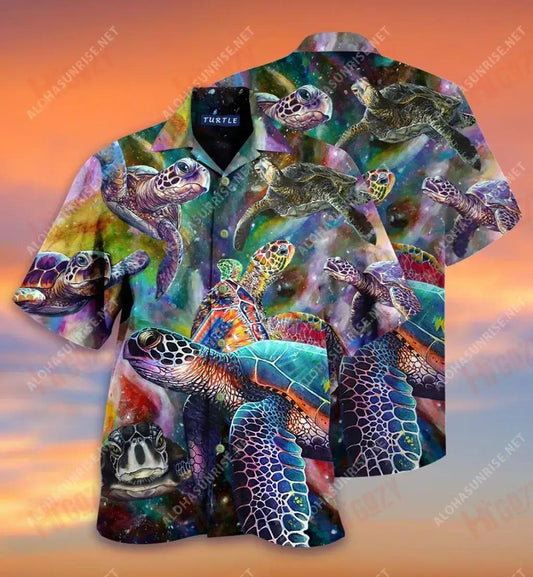 Réaltra Turtle Léine Gearr Haváís Caitheamh aimsire Aloha Shirt Léinte Haváís is Fearr Léinte Haváís d'Fhir, Bronntanas Léine Haváís, Bronntanas Nollag