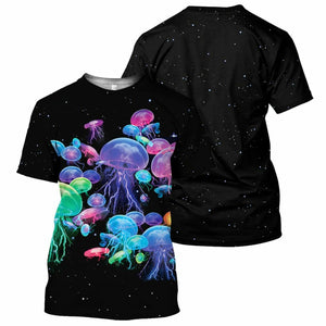Jellyfish - 3D All Over Printed Shirt Tshirt Hoodie Apparel