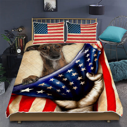 Greyhound Dog American Quilt Bedding Set  Bedroom Set Bedlinen 3D,Bedding Christmas Gift,Bedding Set Christmas