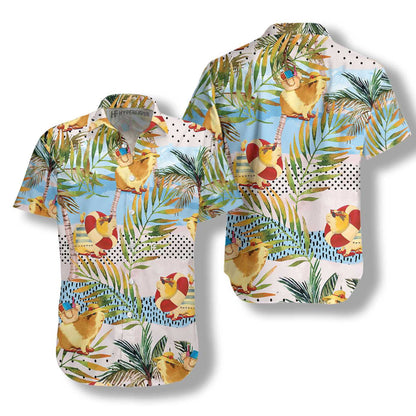 Funny Guinea Pig On The Beach Hawaiian Shirt,Hawaiian Shirt Gift, Christmas Gift