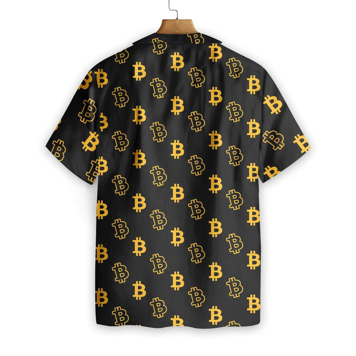 Seamless Bitcoin Hawaiian Shirt, Hawaiian Shirt Gift, Christmas Gift