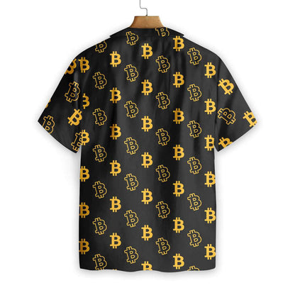 Seamless Bitcoin Hawaiian Shirt, Hawaiian Shirt Gift, Christmas Gift