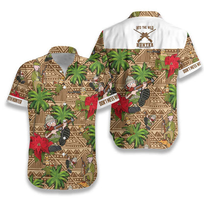 Ná praiseach le patrún treibhe Hunter Browm Léine Haváís, Bronntanas Léine Haváís, Bronntanas Nollag