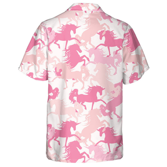 Uiscedhath Éadroma Bándearg Camo Girly Unicorn Capall Patrún Léine Haváís, Bronntanas Léine Haváís, Bronntanas Nollag