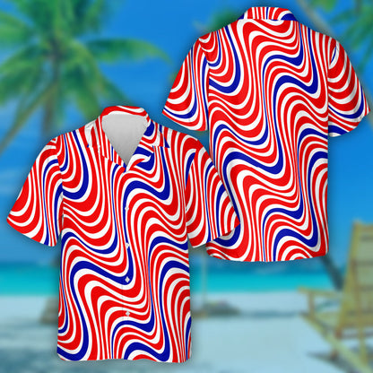 Cúlra Aonair Patrún Línte Tonnta Nua-Aimseartha Léine Haváís, Bronntanas Léine Haváí, Bronntanas Nollag