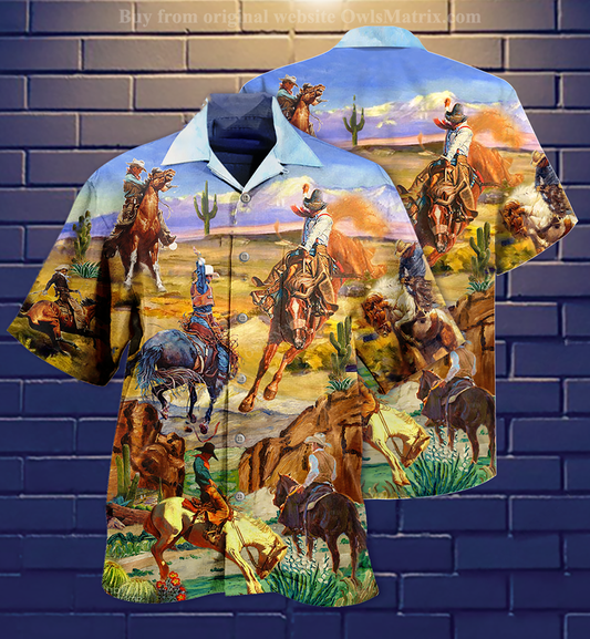 Cowboy Love Desert - Hawaiian Shirt, Hwaiian For Gift